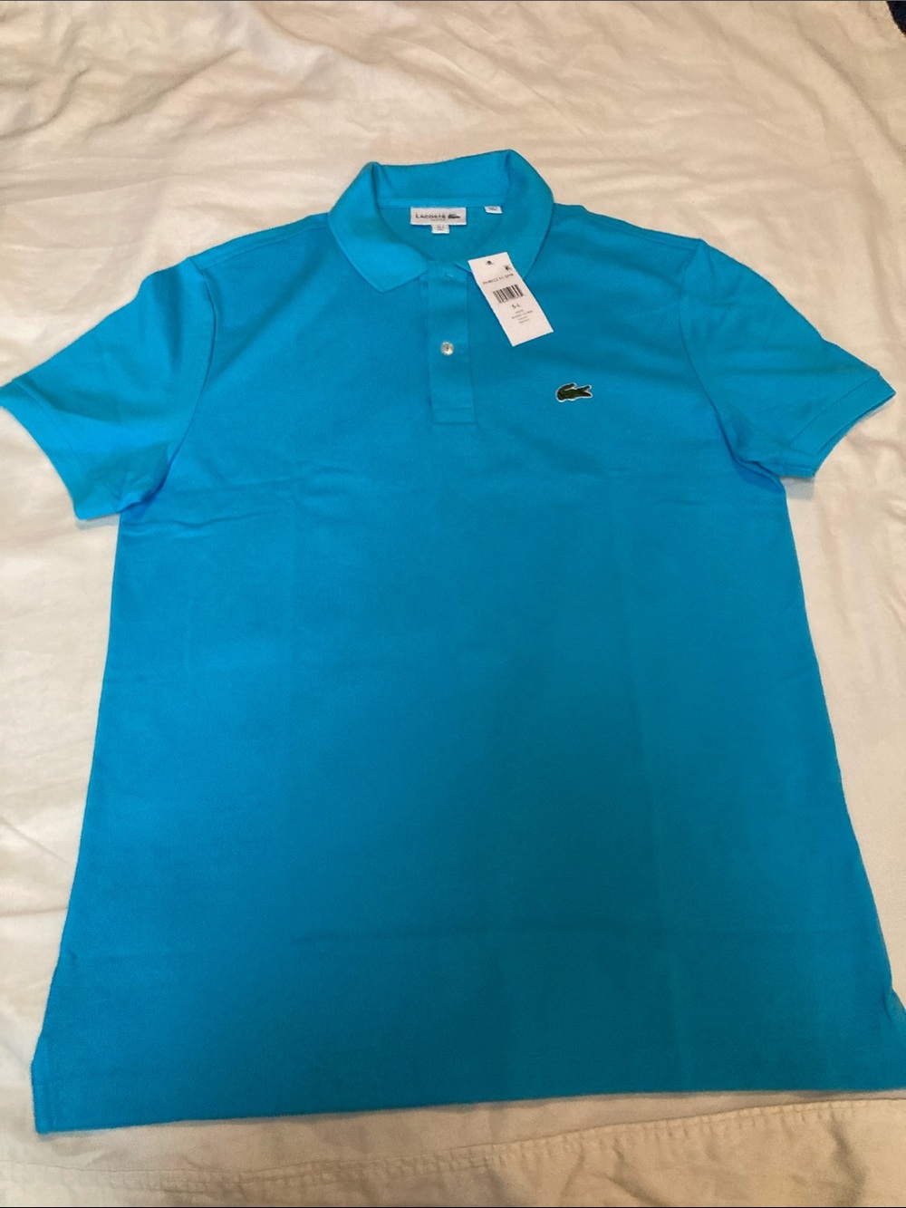 Lacoste Men's Polo Shirt slim fit - Turquoise NWT